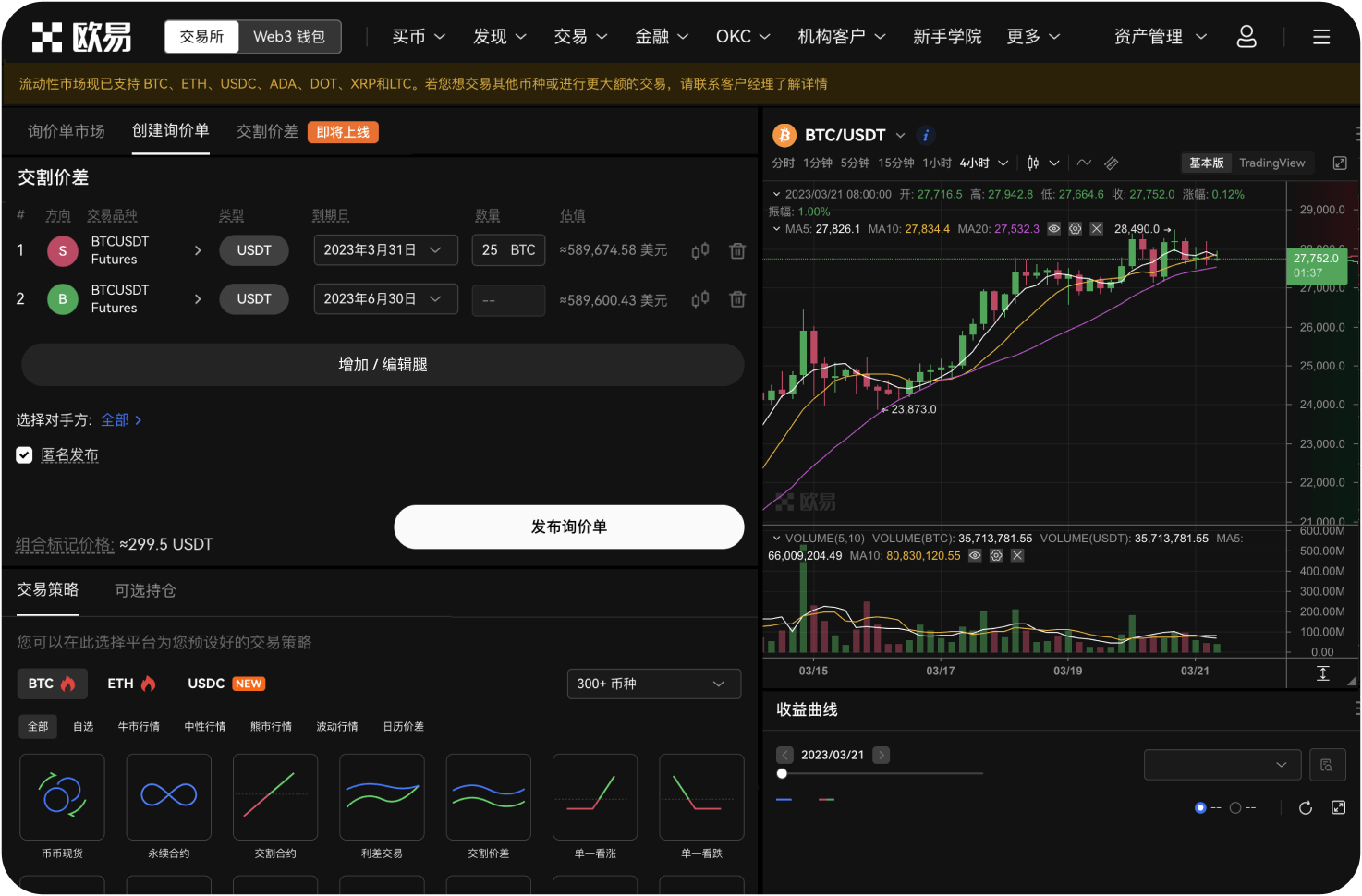 官网是否提供合约交易